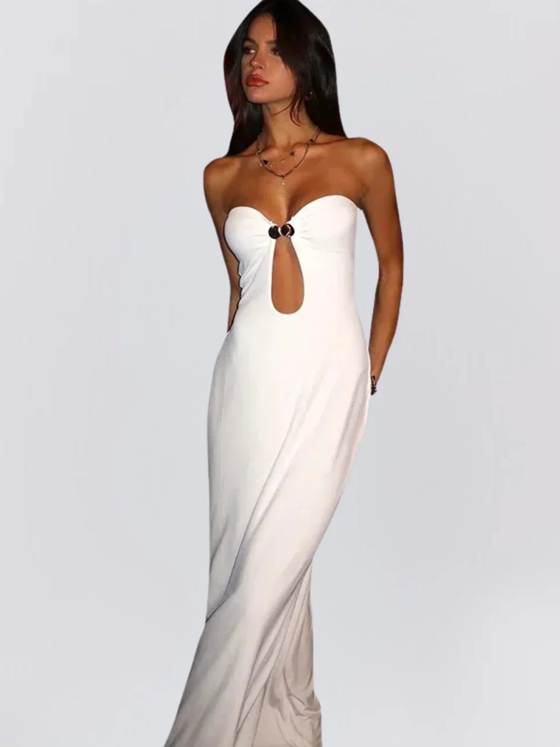 Vestido Longo Satin Elegance