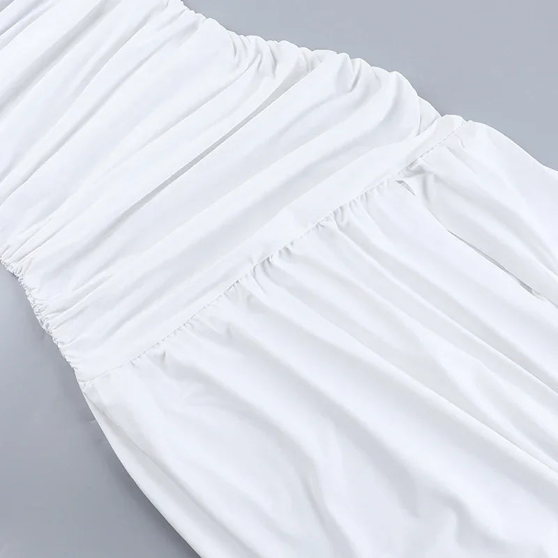 Vestido Longo Com Fenda Aurora - 60% OFF