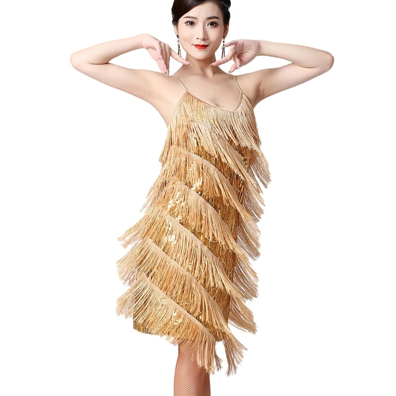 Vestido Fringe Glam