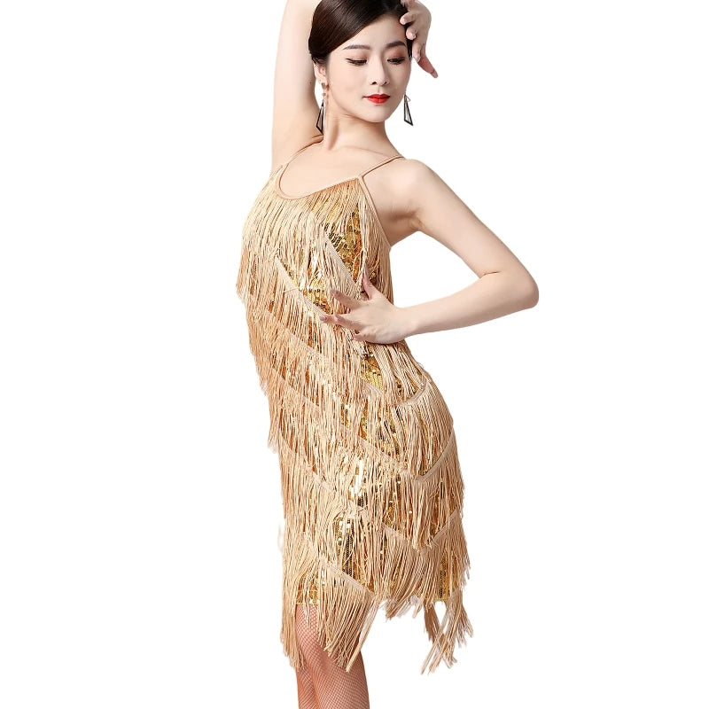 Vestido Fringe Glam