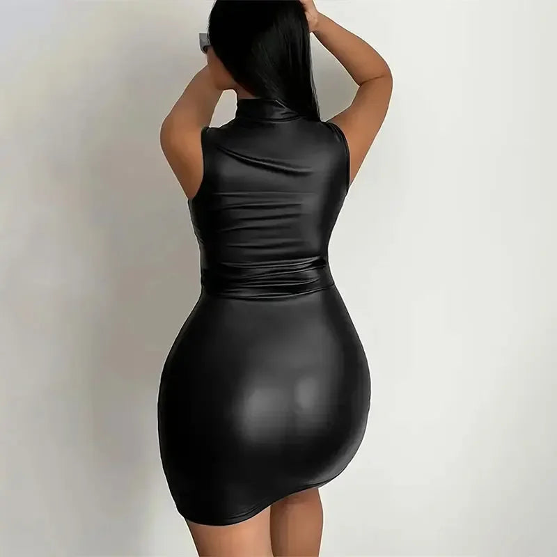 Vestido Leather Glow