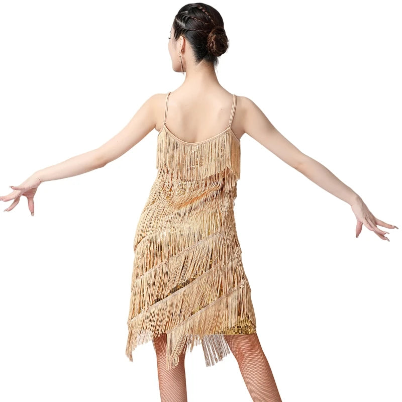 Vestido Fringe Glam