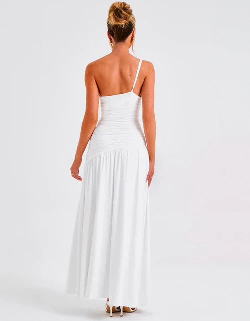 Vestido Longo Com Fenda Aurora - 60% OFF