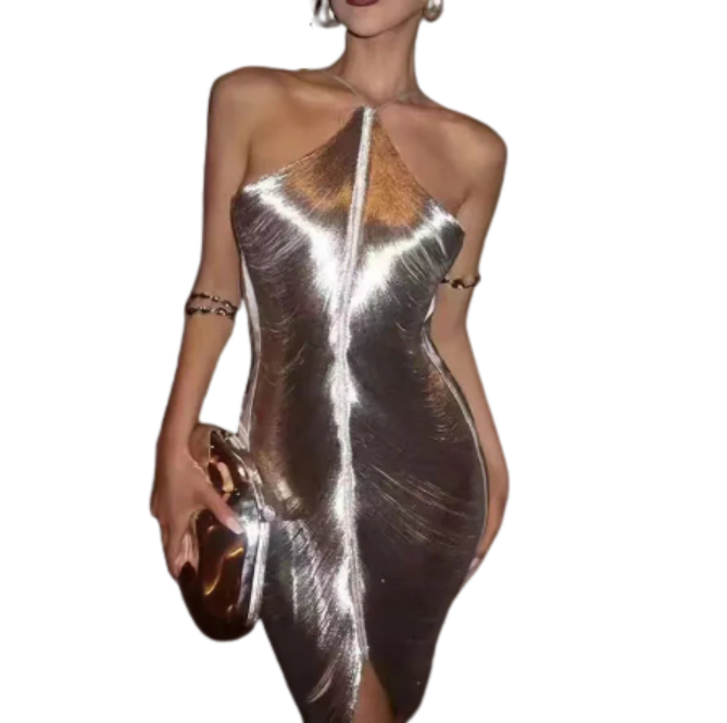 Vestido Metallic Dazzle