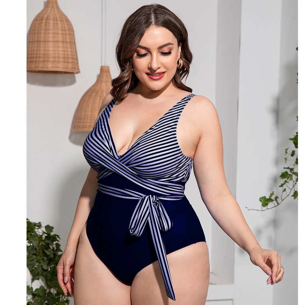 Maiô Navy Charm Plus Size