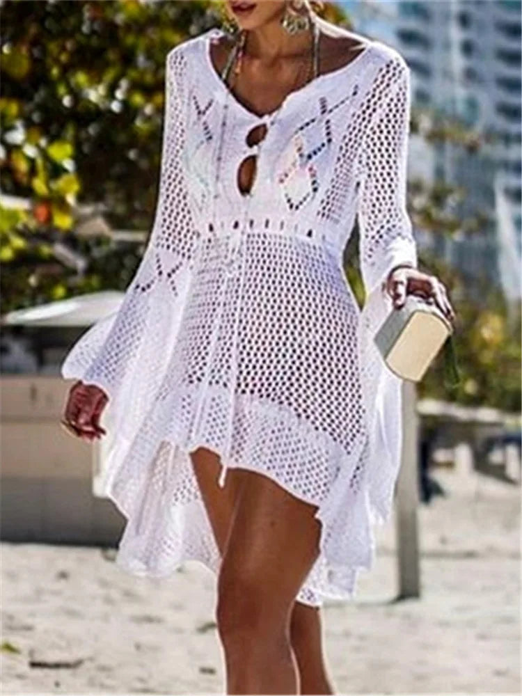 Saída de Praia Crochê Premium
