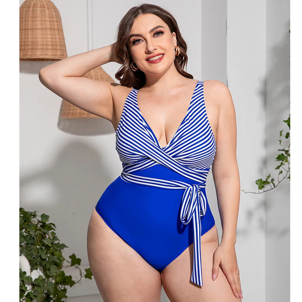 Maiô Navy Charm Plus Size