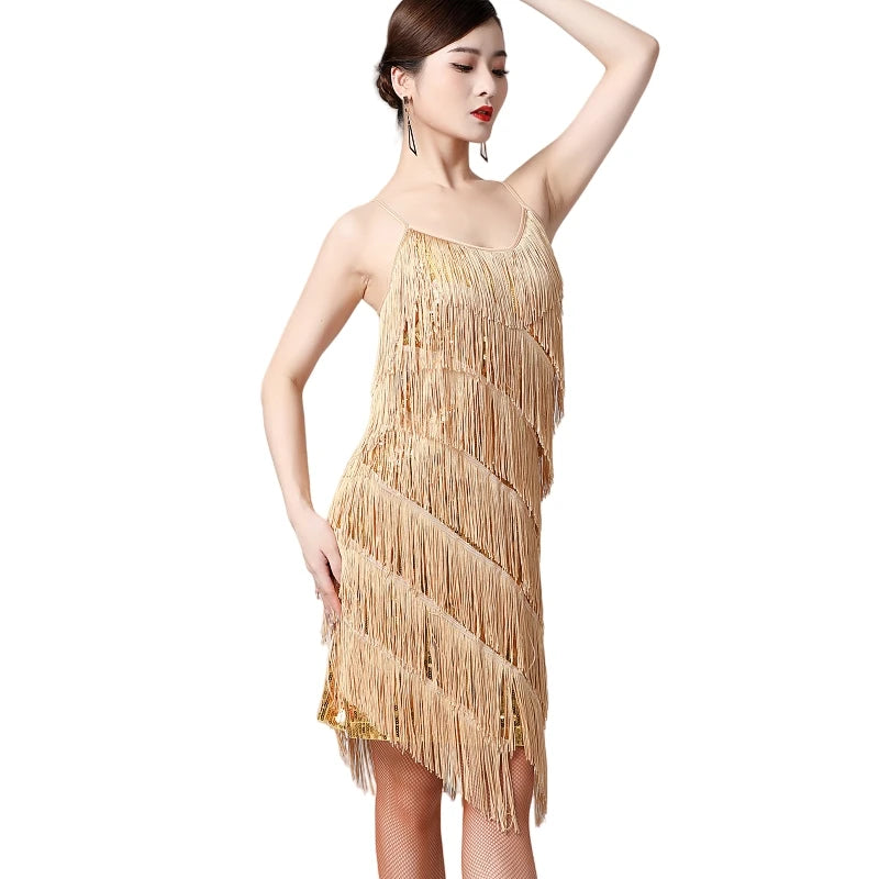 Vestido Fringe Glam