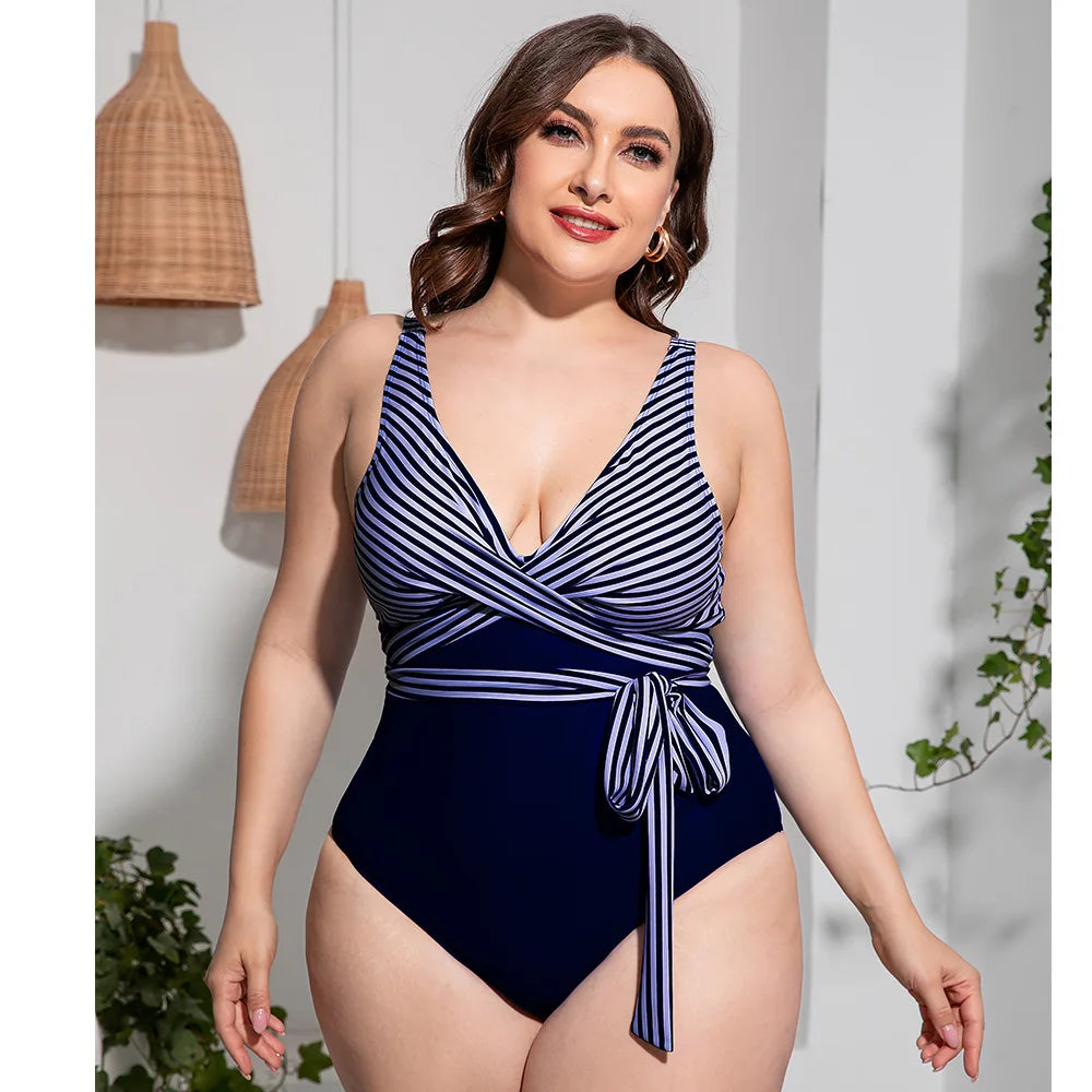 Maiô Navy Charm Plus Size