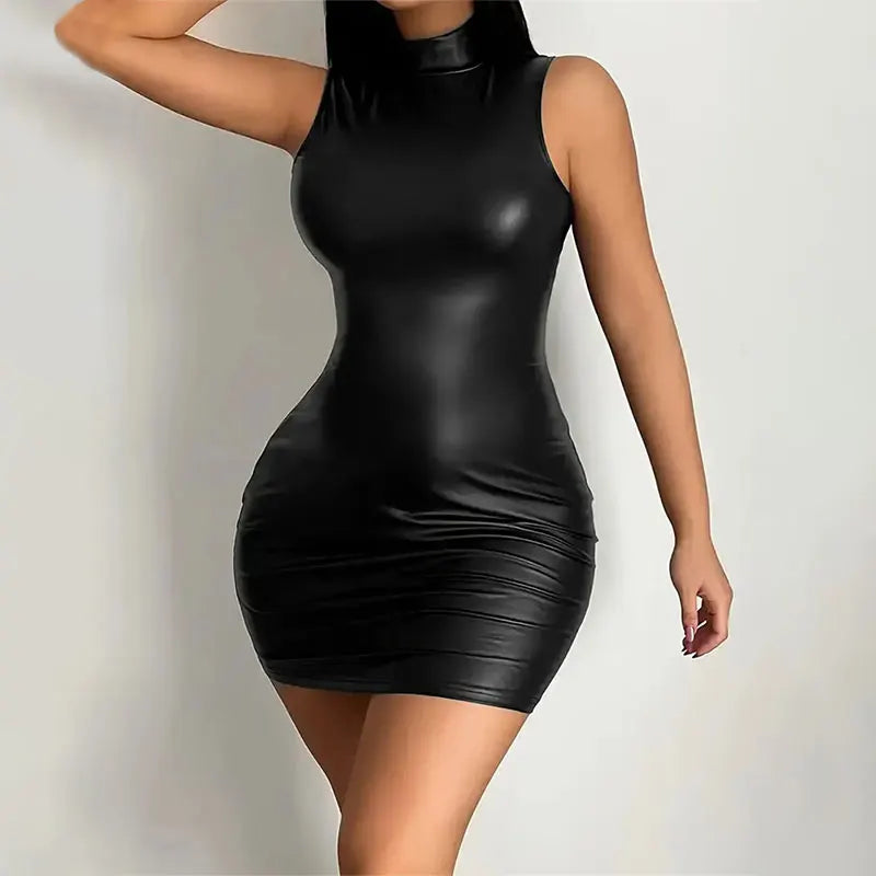 Vestido Leather Glow