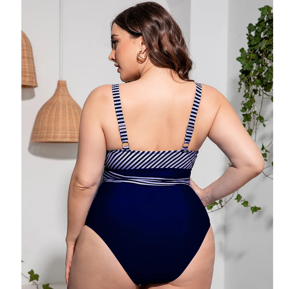 Maiô Navy Charm Plus Size